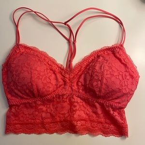 Gilly Hicks (Hollister) Pink Lace Bralette Small